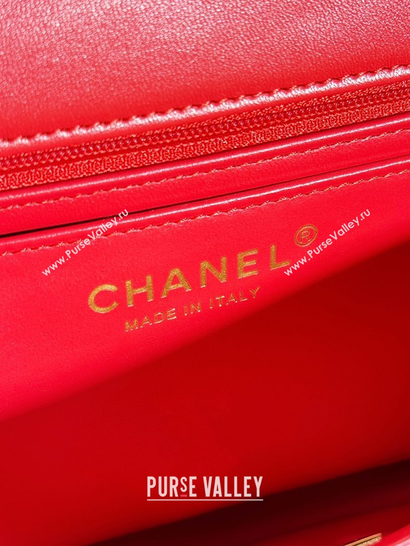 Chanel Tweed Small Classic Flap Bag Yellow/Light Pink/White A0107 2024 (yezi-240412019)