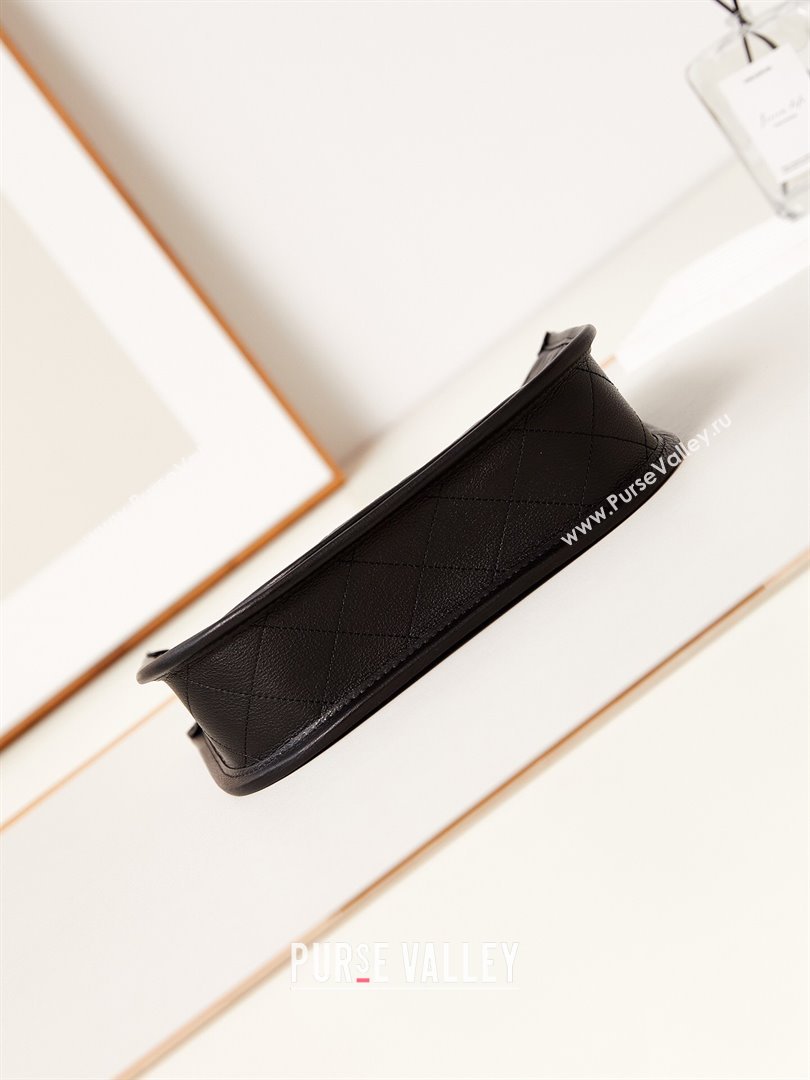 Chanel Calfskin Hobo Bag AS4666 Black 2024 (yezi-240412021)