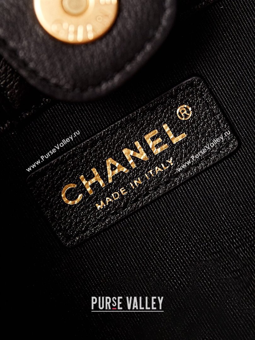 Chanel Calfskin Hobo Bag AS4666 Black 2024 (yezi-240412021)