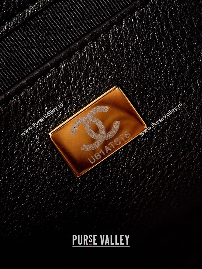 Chanel Calfskin Hobo Bag AS4666 Black 2024 (yezi-240412021)