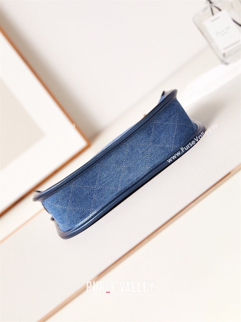 Chanel Washed Denim Hobo Bag AS4666 Blue 2024 (yezi-240412020)