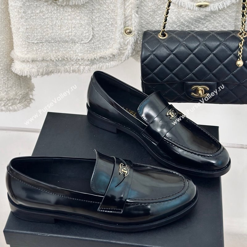 Chanel Patent Calfskin Loafers G45504 Black 2024 (MD-240424048)