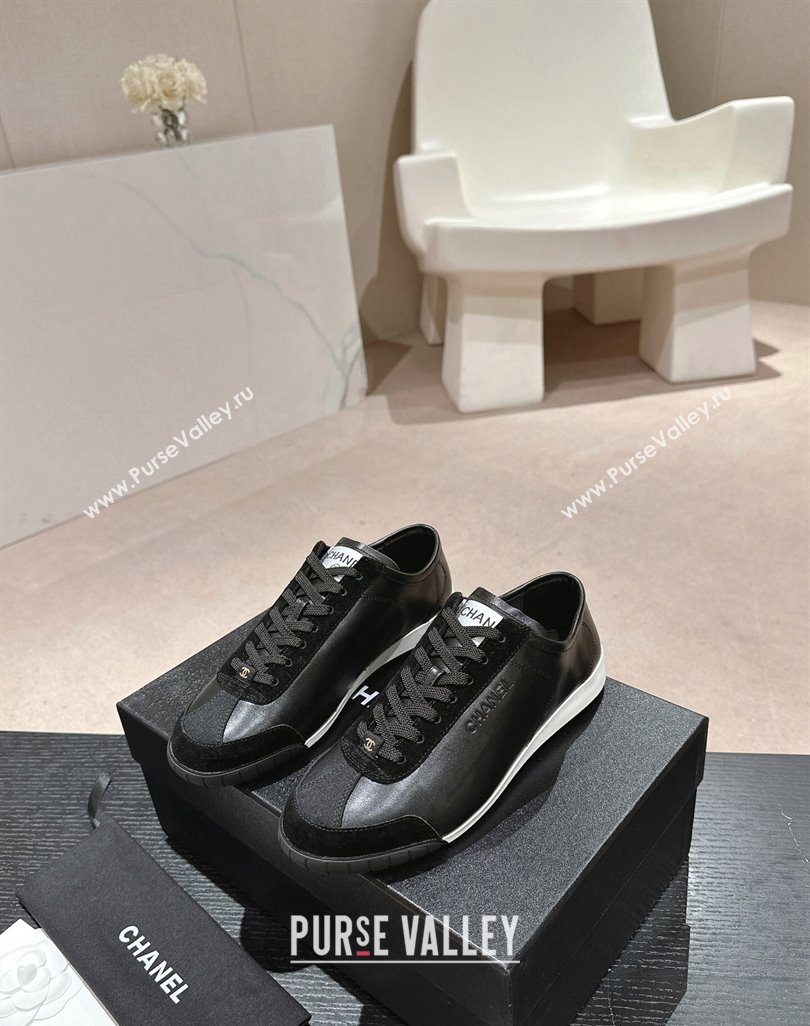 Chanel Calfskin Suede Sneakers G45714 Black 2024 (MD-240424150)