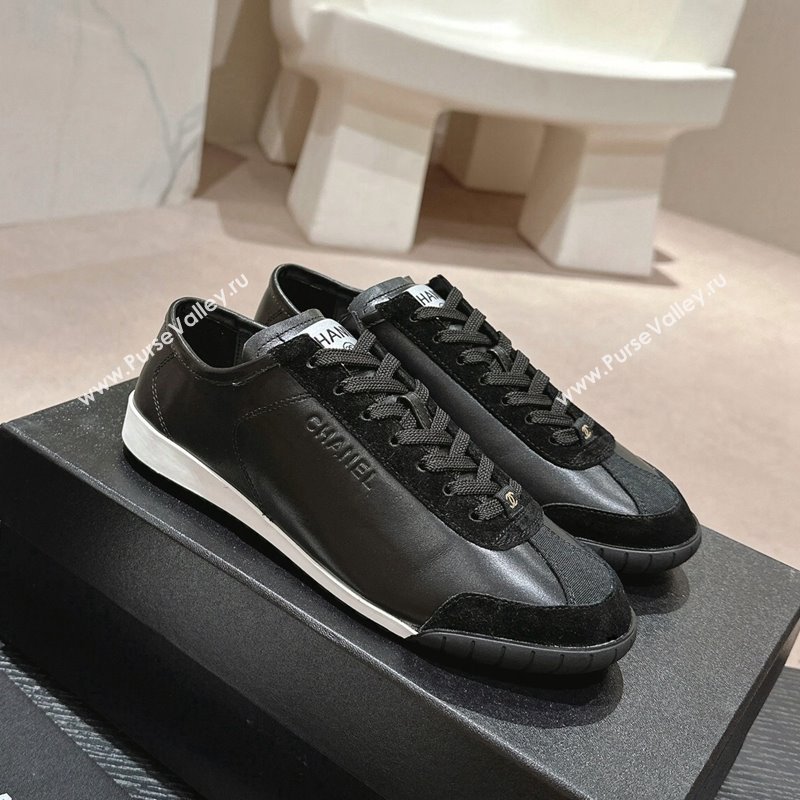 Chanel Calfskin Suede Sneakers G45714 Black 2024 (MD-240424150)