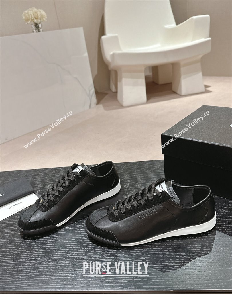 Chanel Calfskin Suede Sneakers G45714 Black 2024 (MD-240424150)