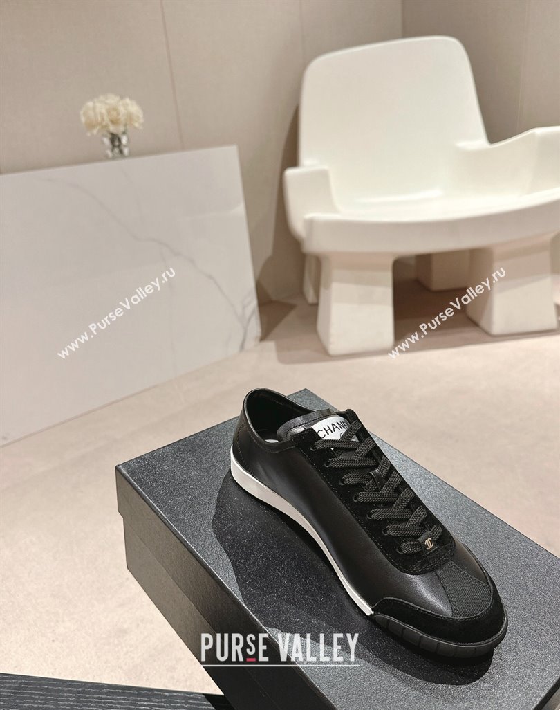 Chanel Calfskin Suede Sneakers G45714 Black 2024 (MD-240424150)