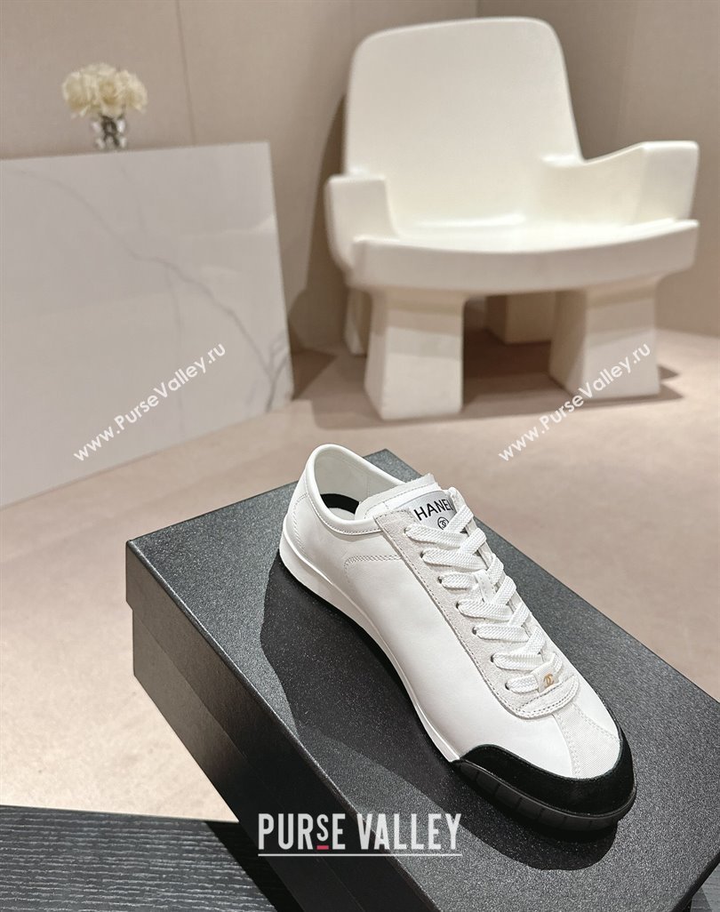 Chanel Calfskin Suede Sneakers G45714 White 2024 (MD-240424151)