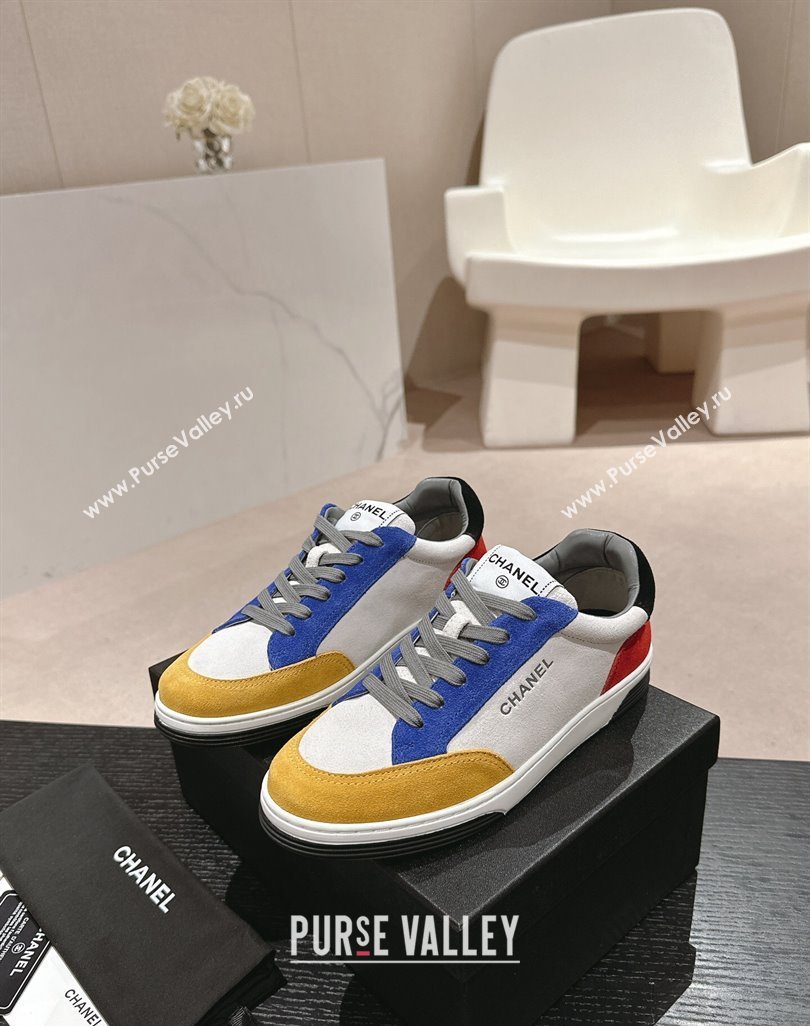 Chanel Suede Sneakers Yellow/Other 2024 0424 (MD-240424152)