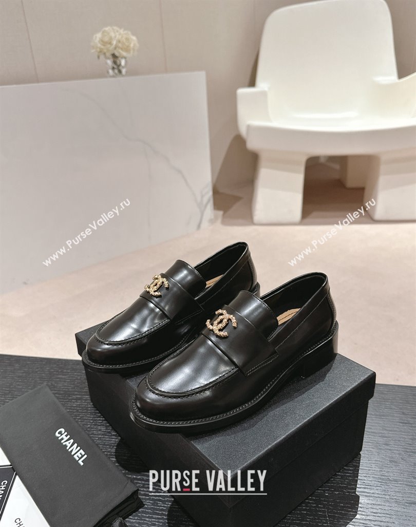 Chanel Calfskin Loafers G45663 Black 2024 (MD-240424156)