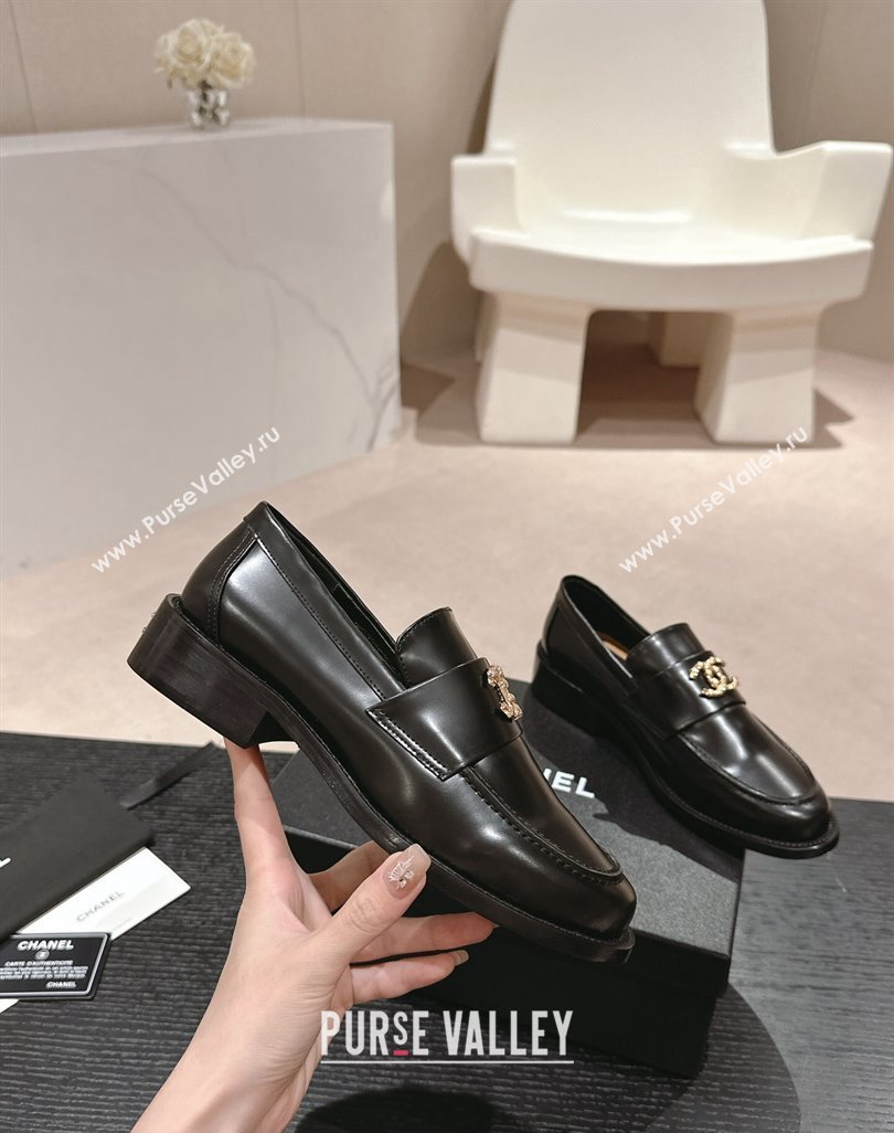 Chanel Calfskin Loafers G45663 Black 2024 (MD-240424156)