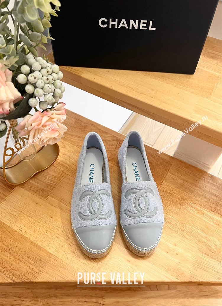 Chanel Towel Espadrilles Flats Grey 2024 0424 (HB-240424204)