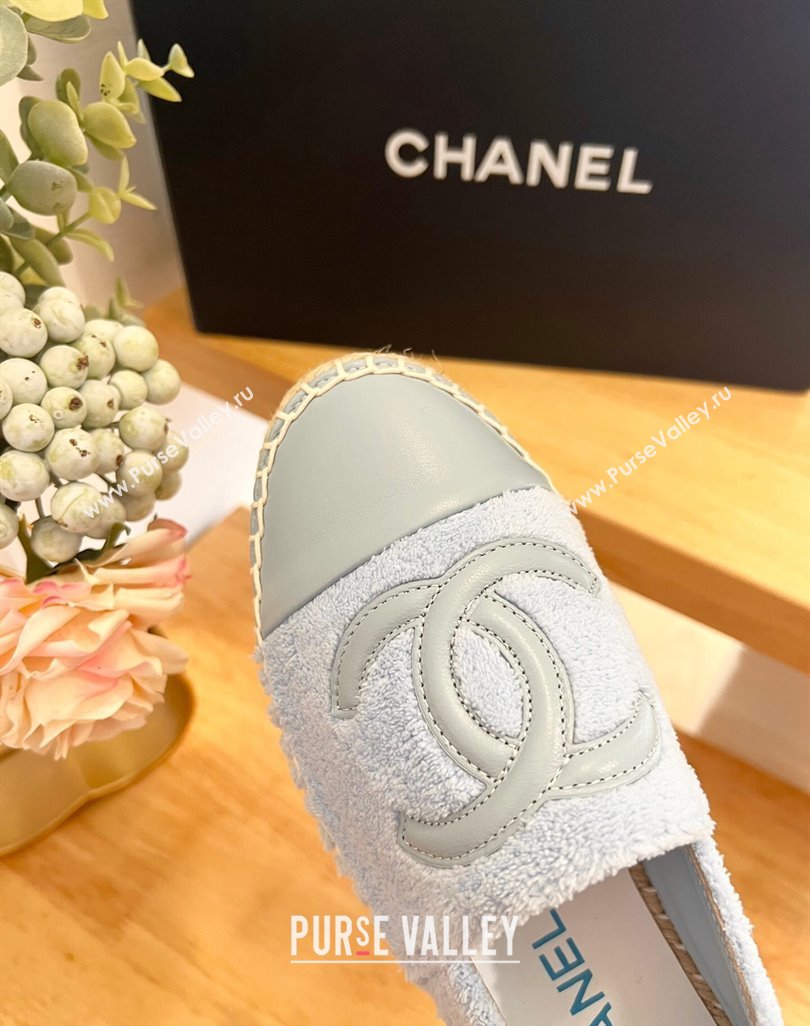 Chanel Towel Espadrilles Flats Grey 2024 0424 (HB-240424204)