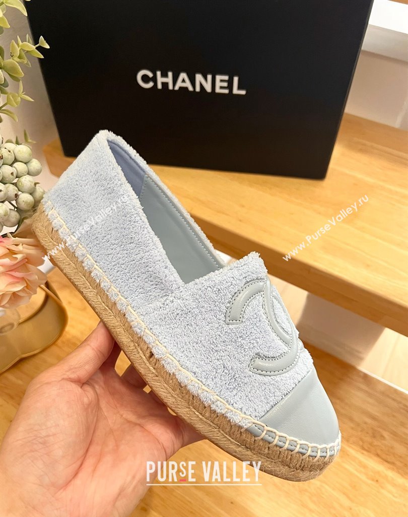 Chanel Towel Espadrilles Flats Grey 2024 0424 (HB-240424204)