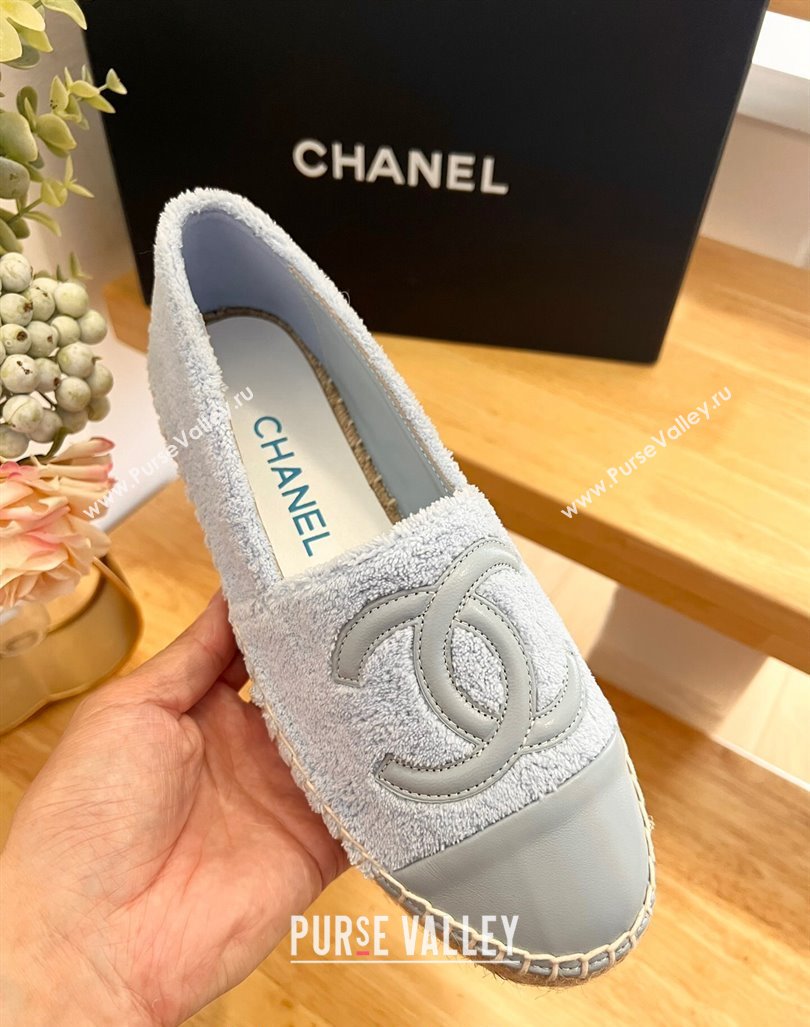 Chanel Towel Espadrilles Flats Grey 2024 0424 (HB-240424204)