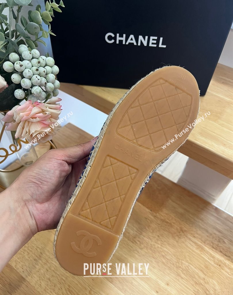 Chanel Towel Espadrilles Flats Grey 2024 0424 (HB-240424204)