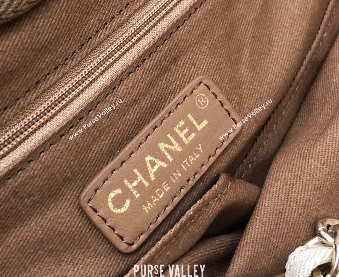Chanel Deauville Mixed Fibers and Calfskin Shopping Bag A66941 Light Beige 2024 0517 (YD-240517033)