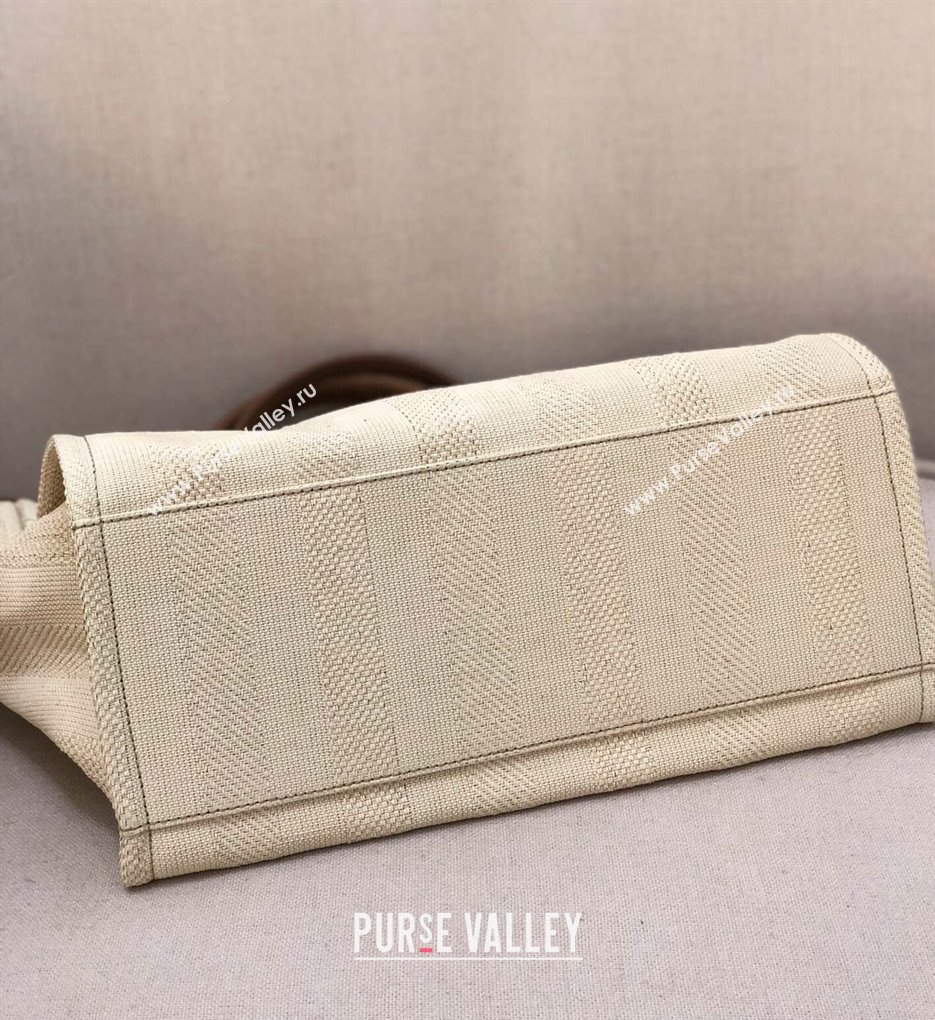 Chanel Deauville Mixed Fibers and Calfskin Shopping Bag A66941 Light Beige 2024 0517 (YD-240517033)