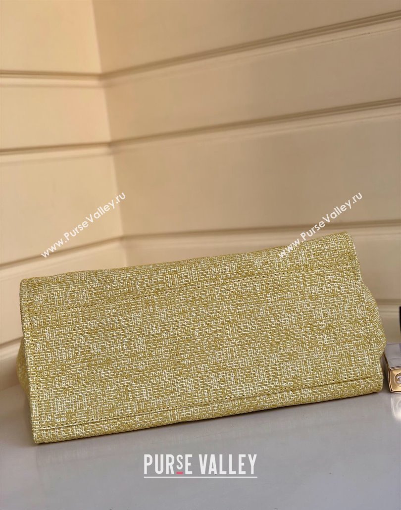 Chanel Deauville Mixed Fibers and Calfskin Shopping Bag A66941 Yellow 2024 0517 (YD-240517034)