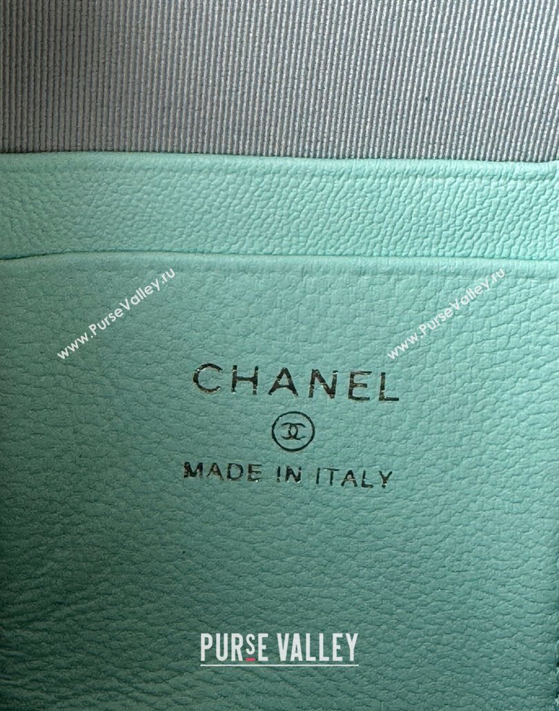 Chanel Grained Calfskin Mini Backpack Bag with Chain AP3573 Green 2024 (yezi-240517002)