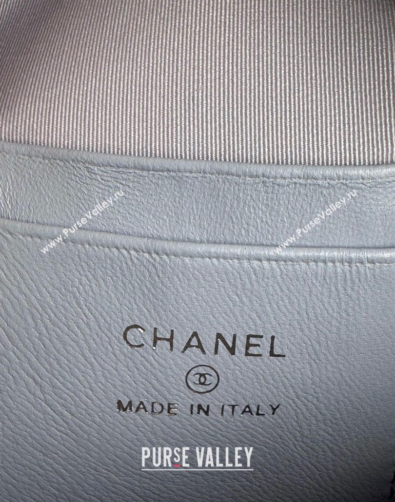 Chanel Grained Calfskin Mini Backpack Bag with Chain AP3573 Light Purple 2024 (yezi-240517005)