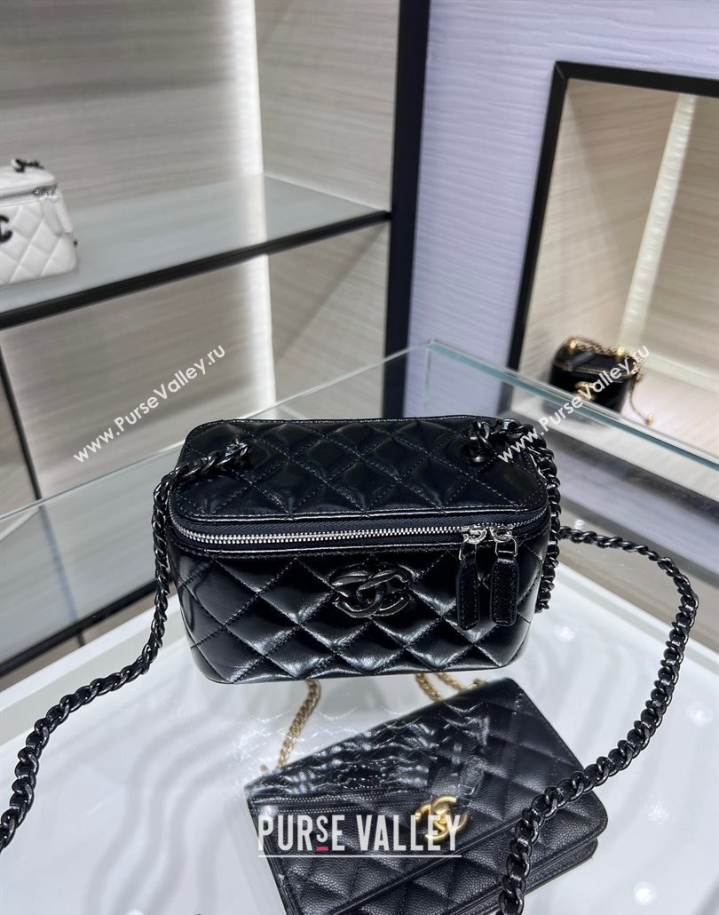 Chanel Lambskin Clutch with Chain AP3905 All Black 2024 (yezi-240517100)