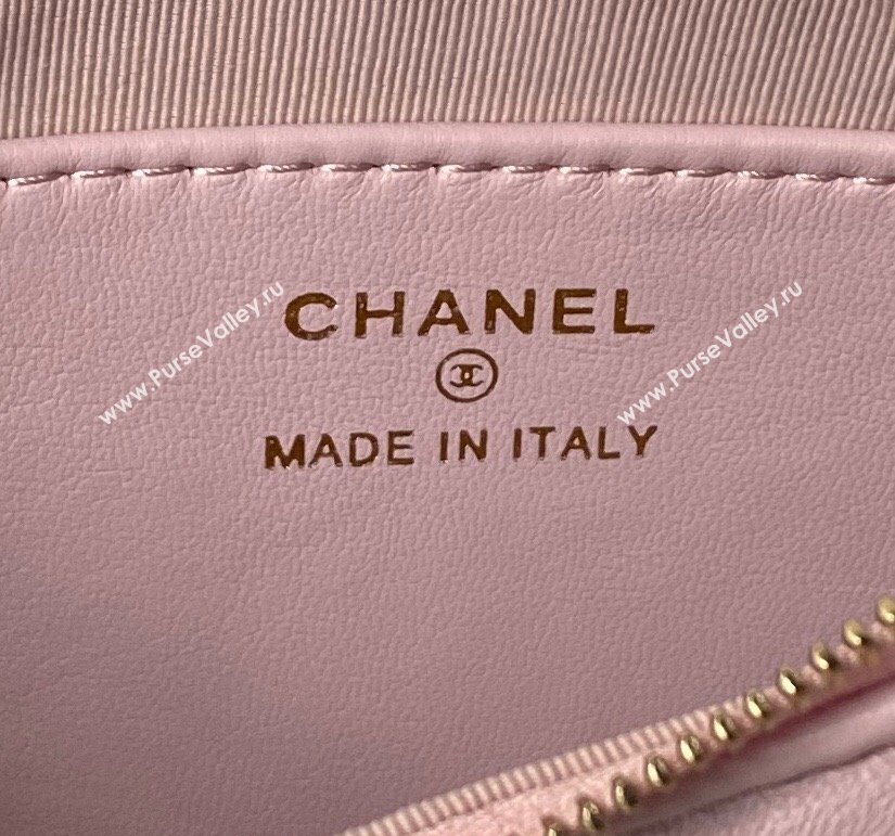 Chanel 19 Calfskin Clutch with Short Chain AP3763 Light Purple 2024 (yezi-240517121)