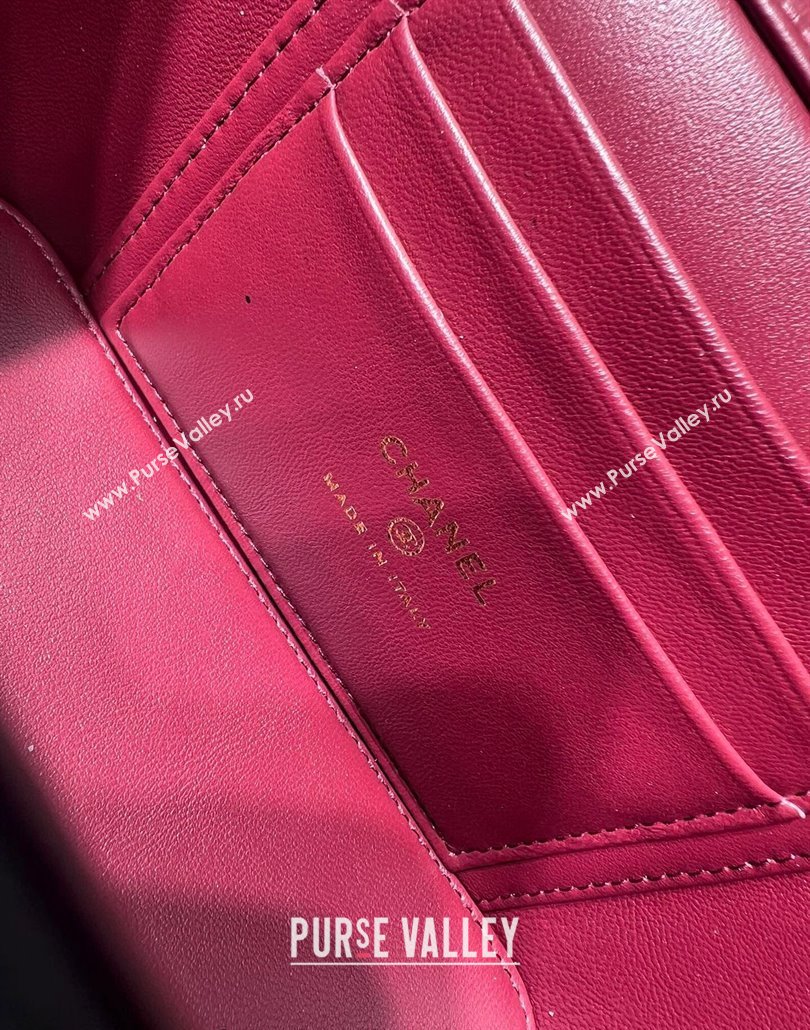 Chanel Shiny Calfskin Clutch with Chain and Metal-Tone Ball AP3651 Black 2024 (yezi-240517102)