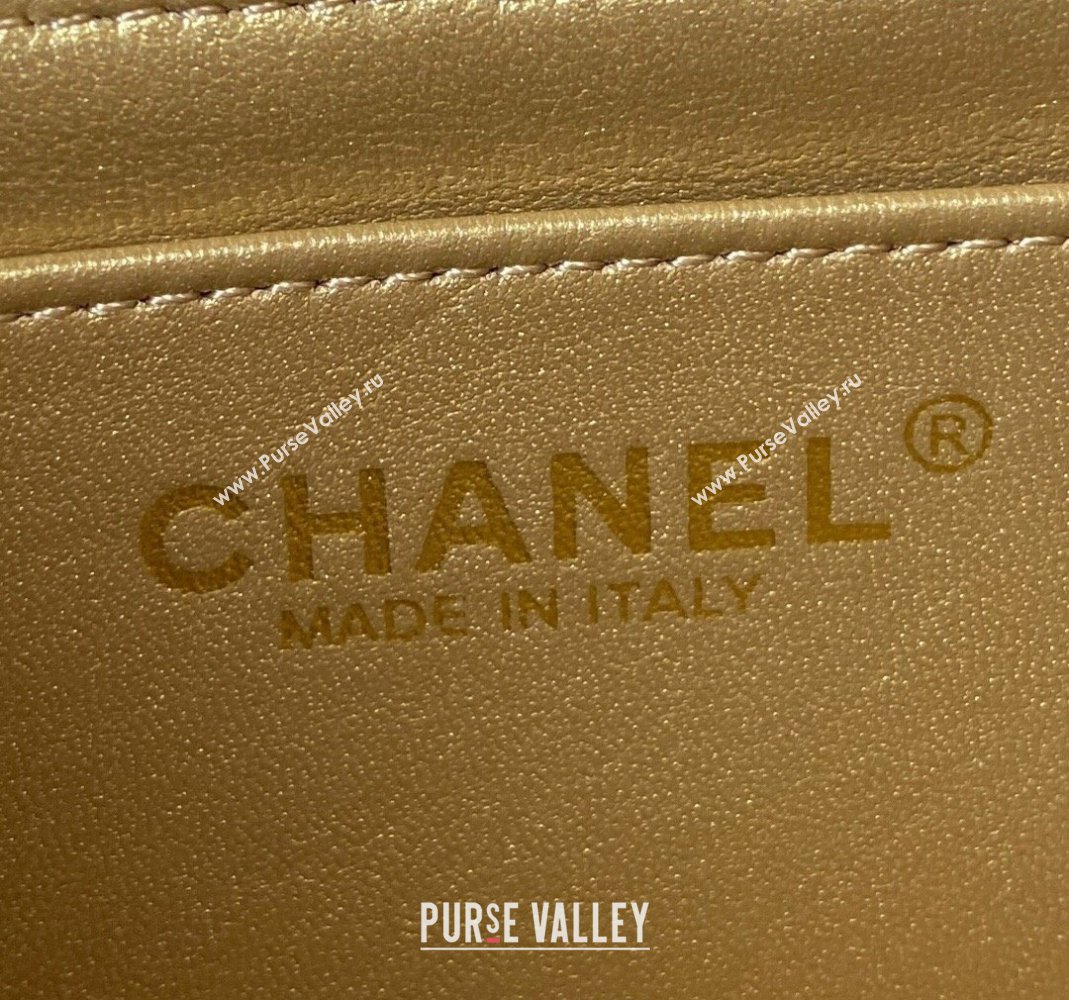 Chanel Lambskin Mini Square Flap Bag with Gold-Tone Metal Ball AS1786 Light Pink 2024 (yezi-240517105)