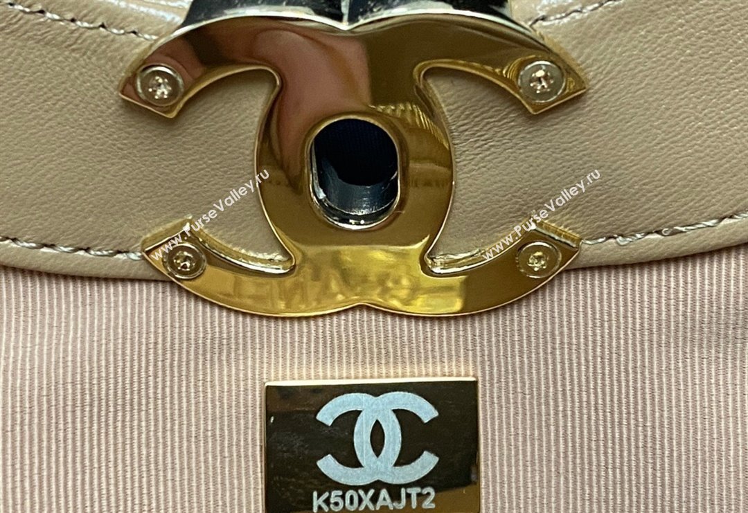 Chanel 31 Shiny Lambskin East-West Shopping bag AS4854 Brown 2024 (yezi-240517061)