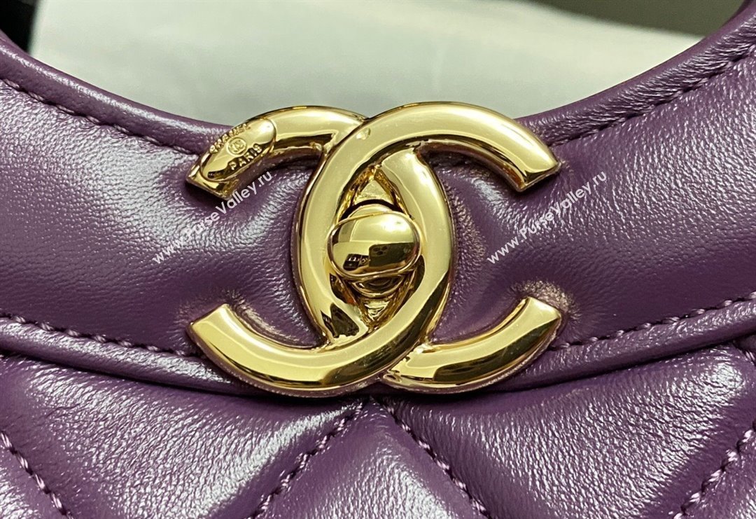 Chanel 31 Shiny Lambskin East-West Shopping bag AS4854 Dark Pink 2024 (yezi-240517063)