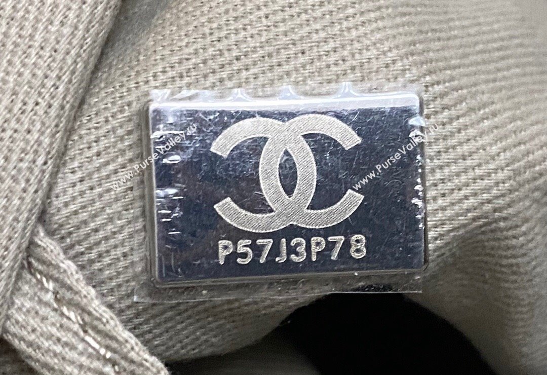 Chanel Deauville Cotton Calfskin Large Shopping Bag Grey 2024 0517 (yezi-240517043)
