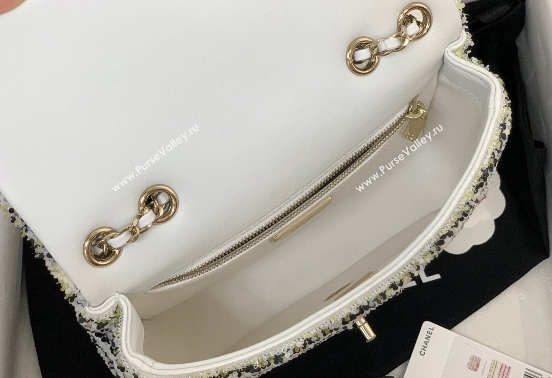 Chanel Sequins Small Flap Bag AS4561 Pink 2024 (yezi-240517137)