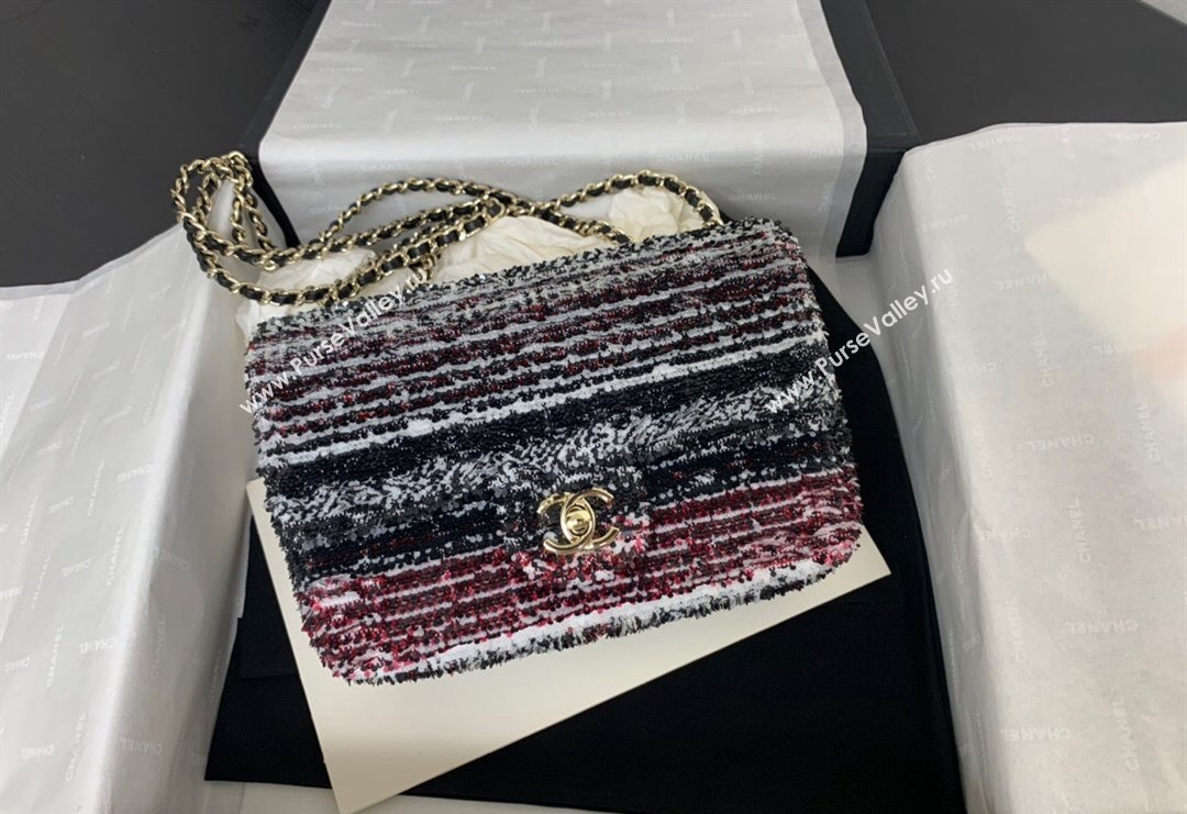 Chanel Sequins Small Flap Bag AS4561 Red 2024 (yezi-240517138)
