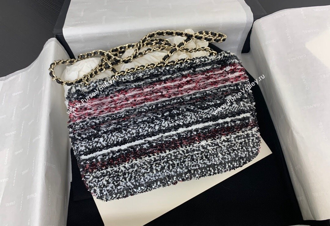 Chanel Sequins Small Flap Bag AS4561 Red 2024 (yezi-240517138)