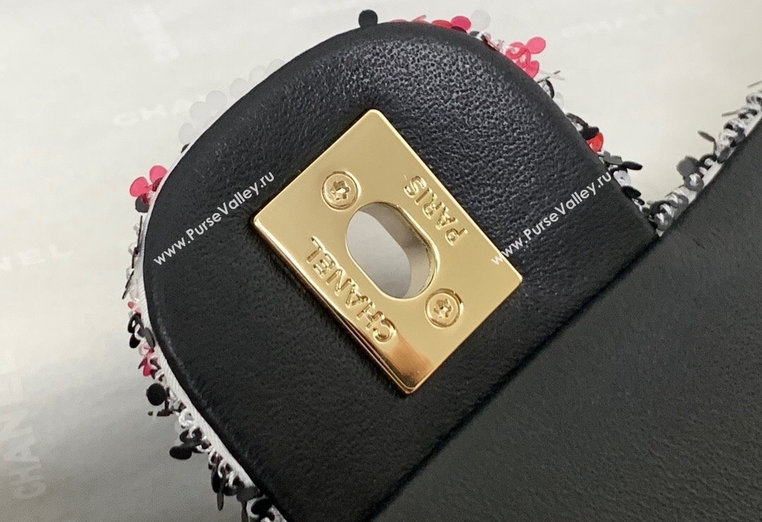 Chanel Sequins Small Flap Bag AS4561 Red 2024 (yezi-240517138)