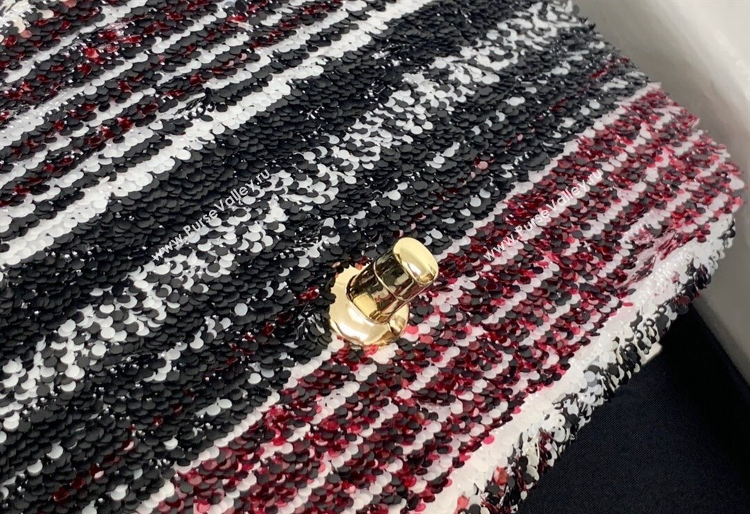 Chanel Sequins Small Flap Bag AS4561 Red 2024 (yezi-240517138)