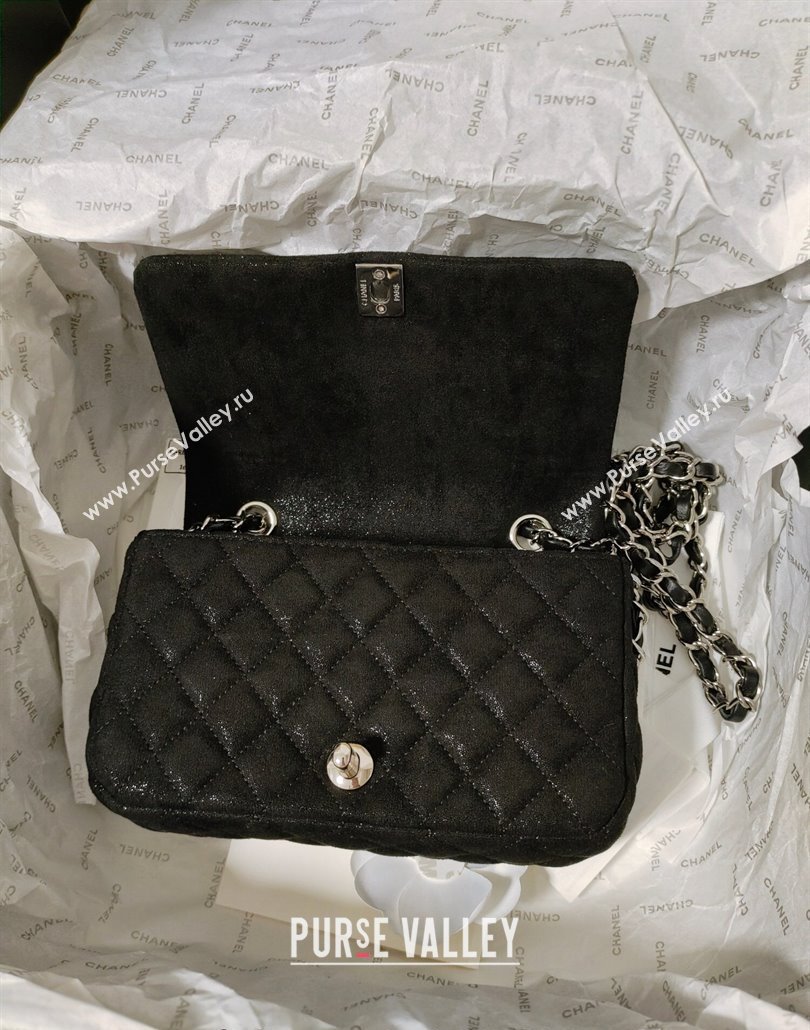 Chanel Sequins Pearls Mini Flap Evening bag AS4793 Black 2024 (yezi-240517139)