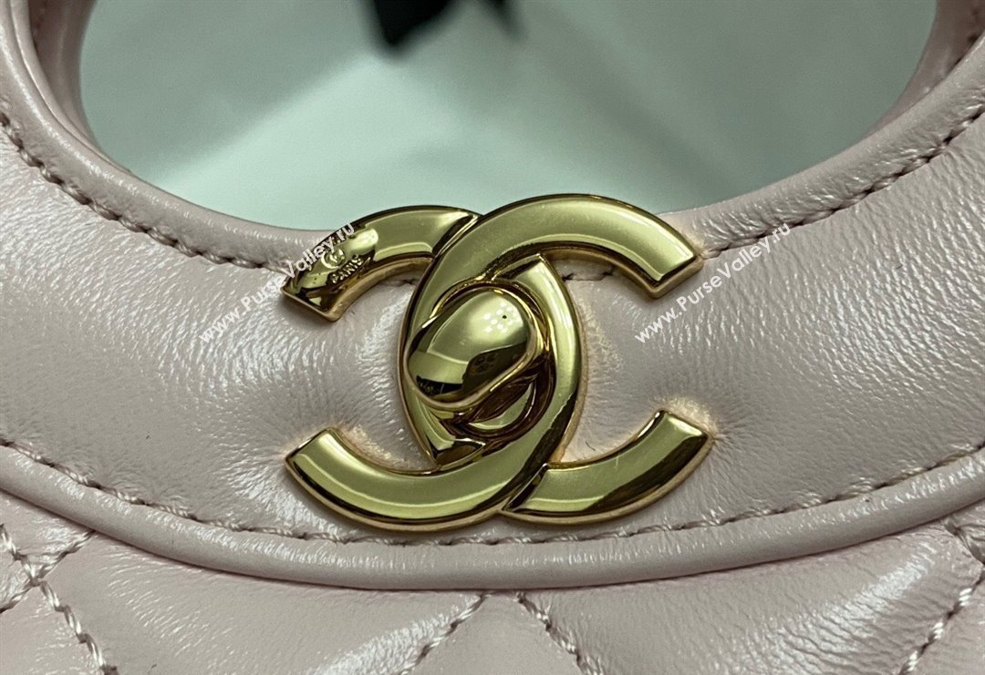 Chanel 31 Bag Shiny Lambskin Mini Shopping Bag AS4133 Light Pink 2024 (yezi-240517068)