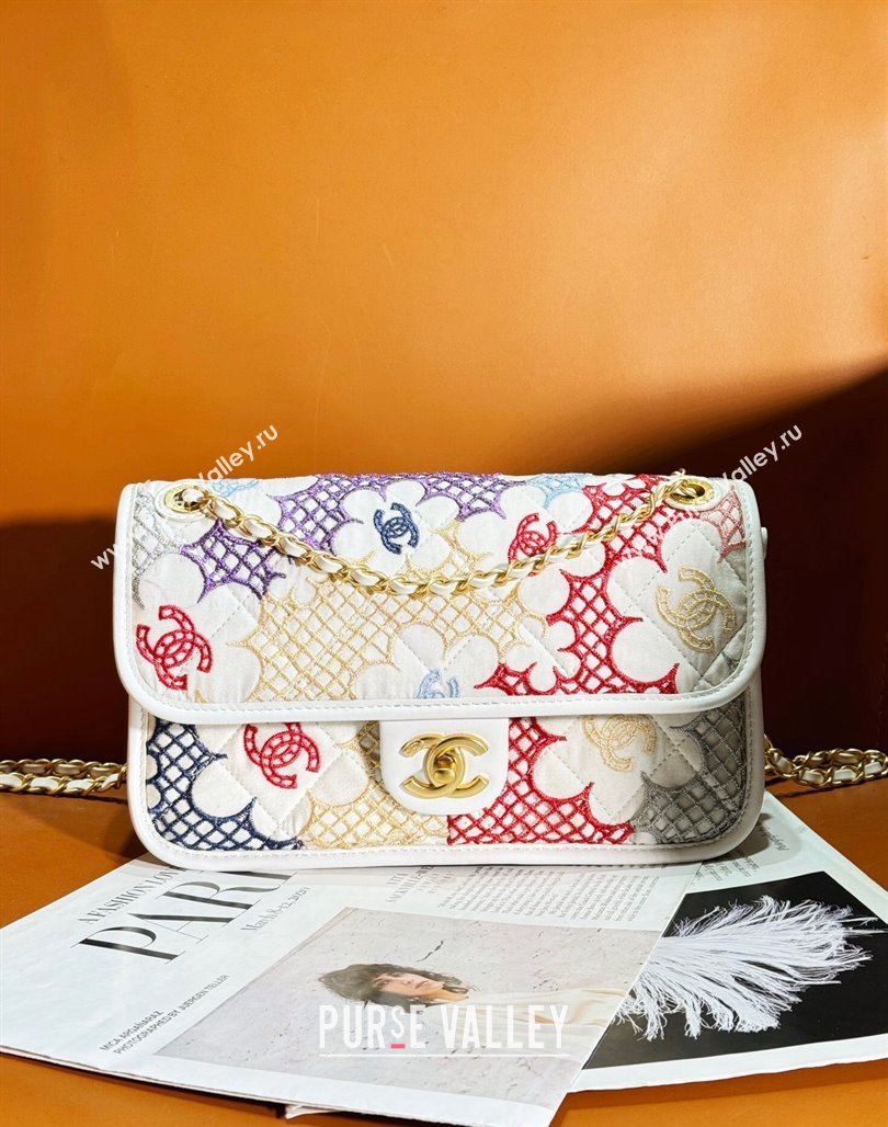 Chanel 22 Lace Patchwork Mini Flap Bag Multicolor 2024 (yezi-240518015)