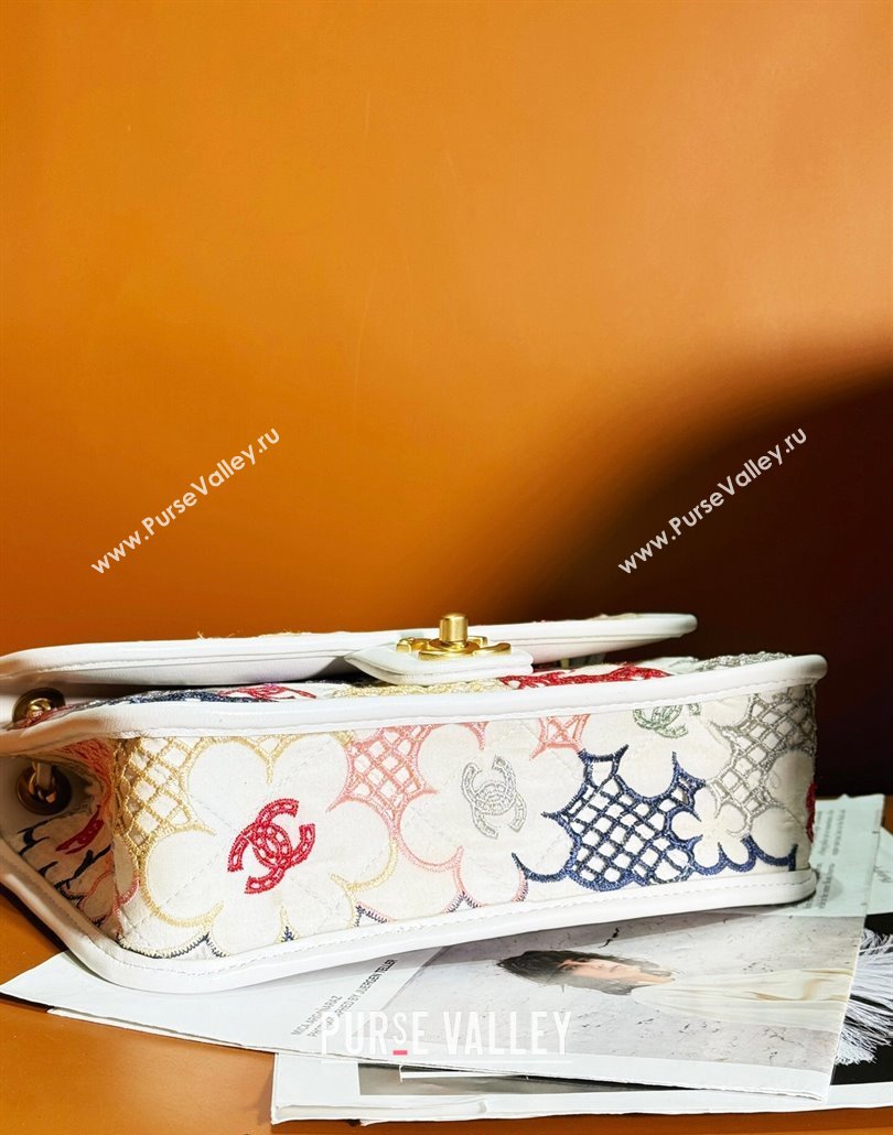 Chanel 22 Lace Patchwork Mini Flap Bag Multicolor 2024 (yezi-240518015)
