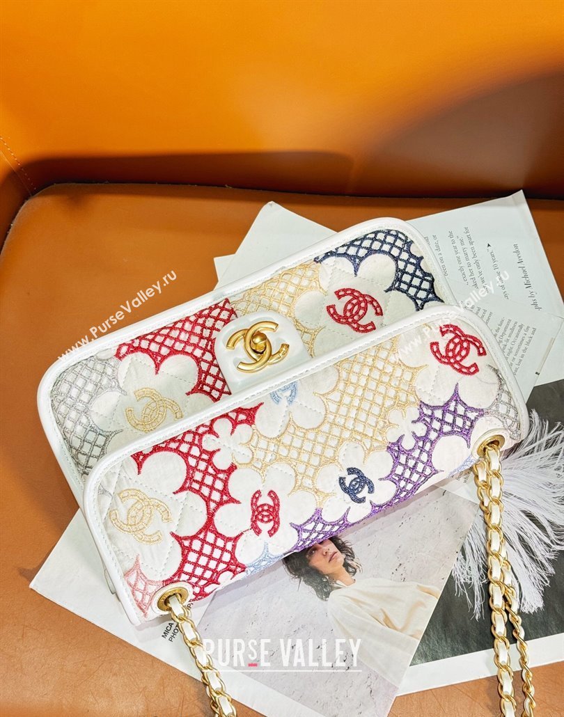 Chanel 22 Lace Patchwork Mini Flap Bag Multicolor 2024 (yezi-240518015)