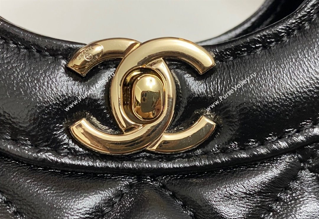Chanel 31 Bag Shiny Lambskin Mini Shopping Bag AS4133 Black 2024 (yezi-240517070)