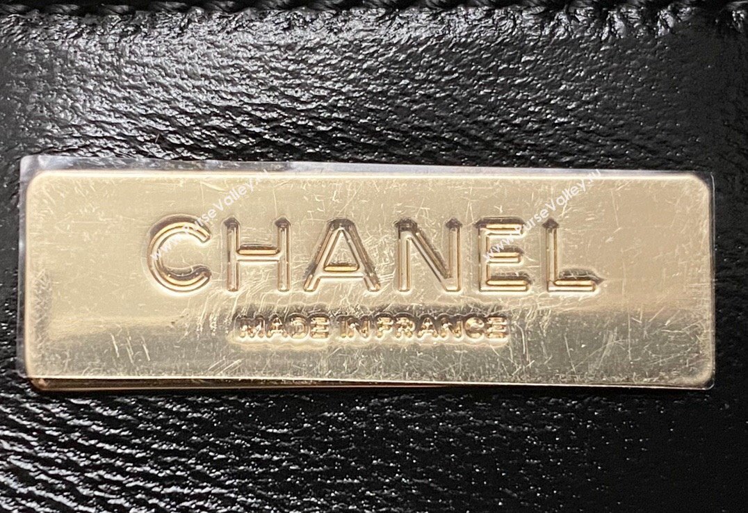 Chanel 31 Bag Shiny Lambskin Mini Shopping Bag AS4133 Black 2024 (yezi-240517070)