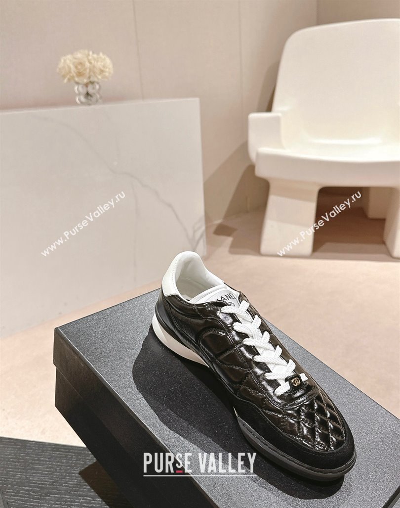 Chanel Quilted Calfskin Sneakers G45335 Black 2024 (MD-240603043)