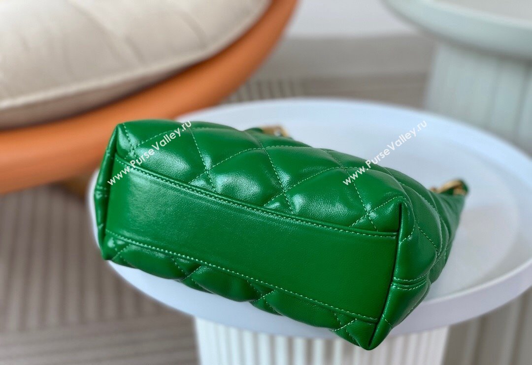 Chanel Shiny Lambskin Small Hobo bag AS4922 Green 2024 (SM-240626109)