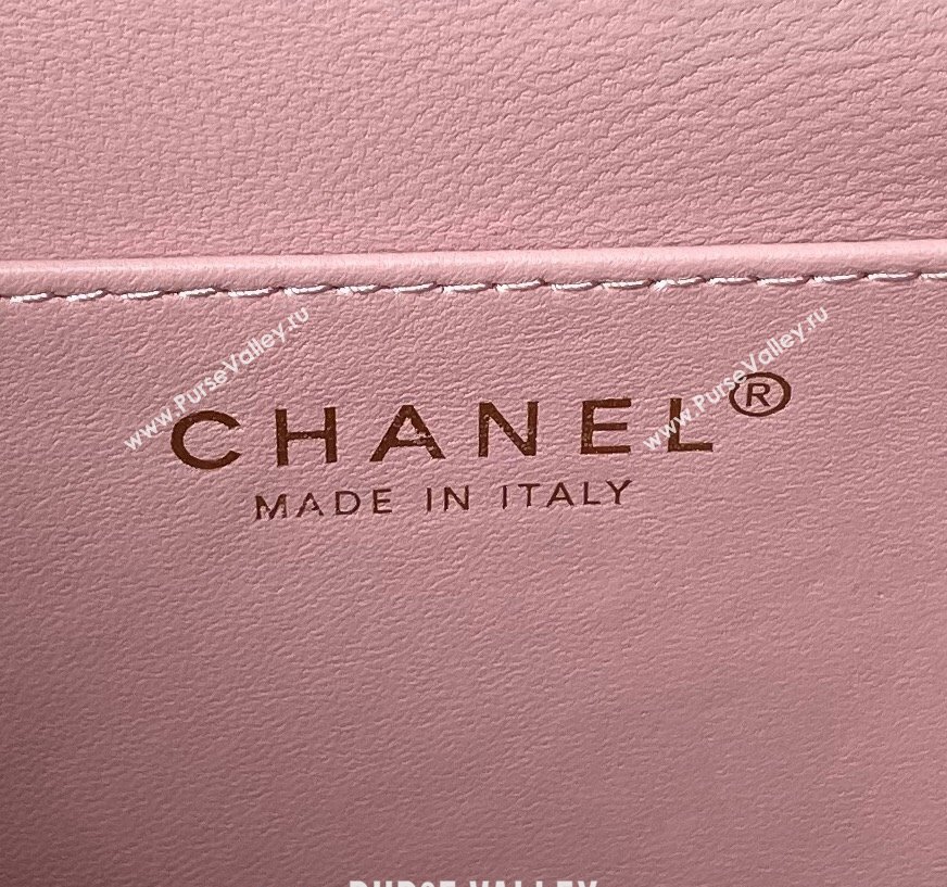 Chanel Grained Calfskin Flap bag with Top handle 2024 AS6261 (yezi-240627030)