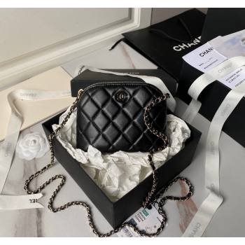 Chanel Lambskin Clutch with Chain Black 2024 AP4000 (yezi-240627036)