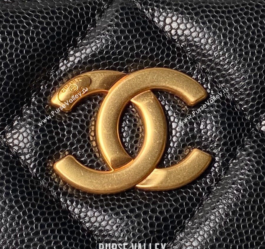 Chanel Grained Calfskin Small Shopping Bag AS4940 Black 2024 (yezi-240627069)