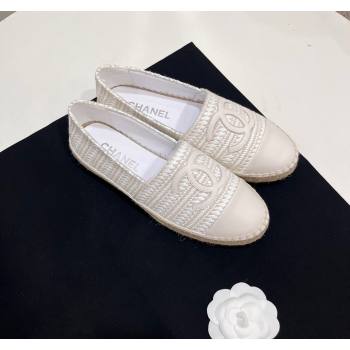 Chanel Braided Espadrilles Flat Pale Grey 2024 0723002 (SS-240723005)