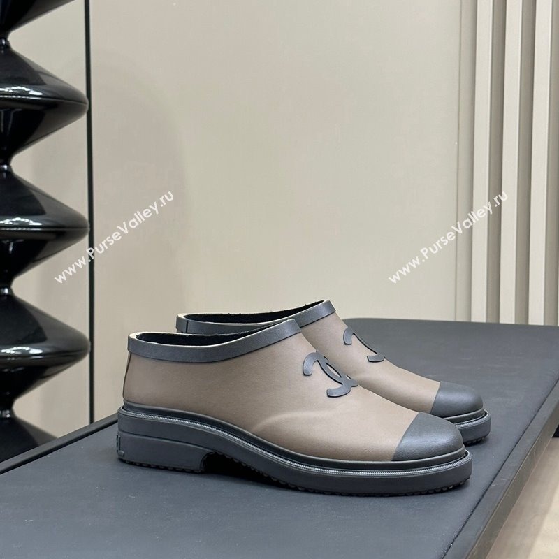 Chanel Rubber Ankle Rain Boots Grey 2024 072303 (KL-2407230015)